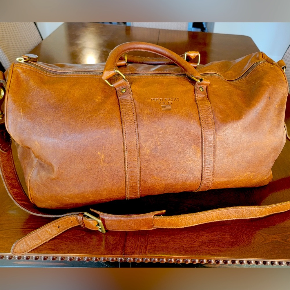 Ralph Lauren polo leather sport duffle